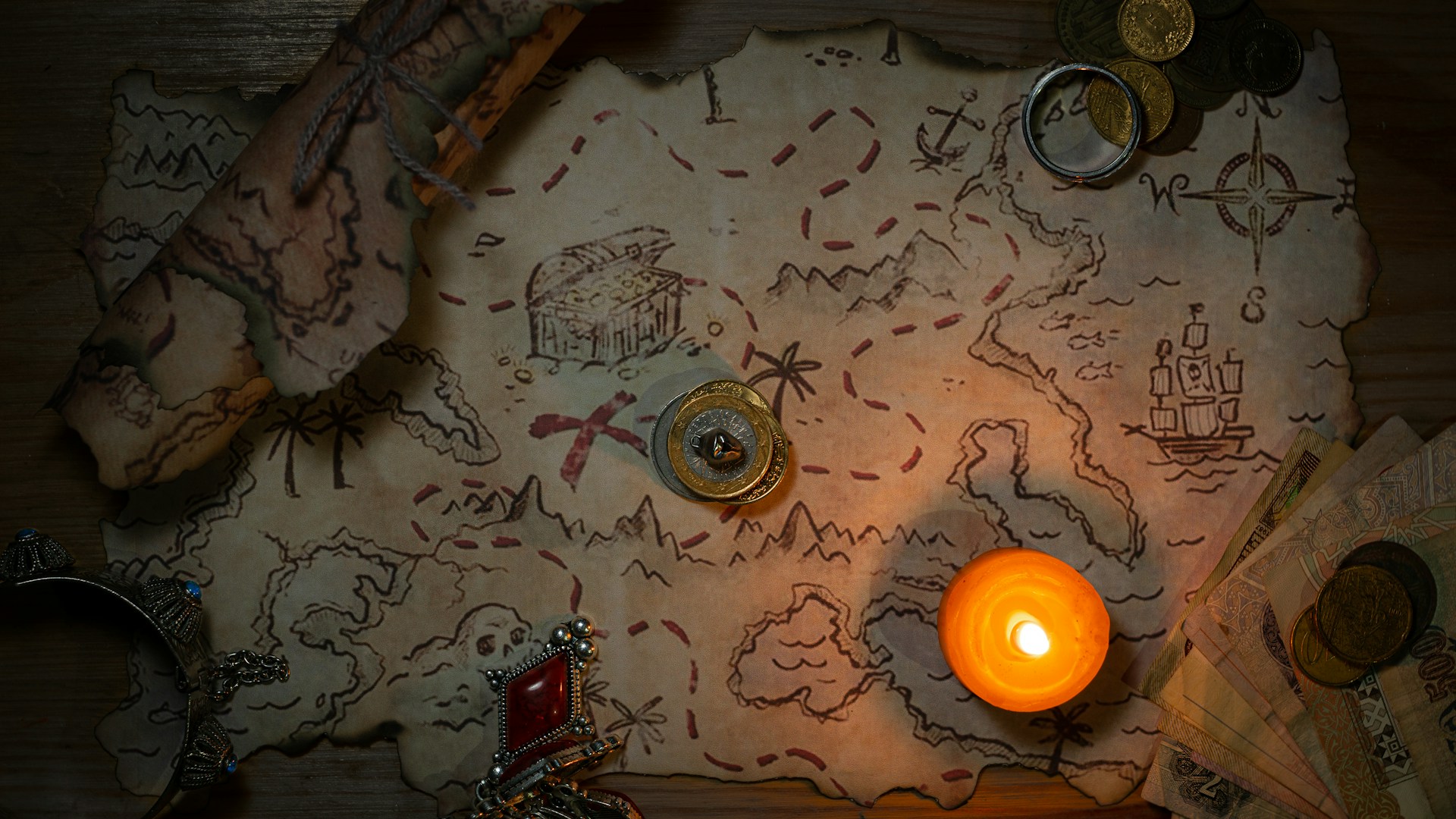Treasure map shortcuts