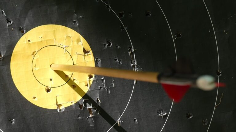 Target with arrow