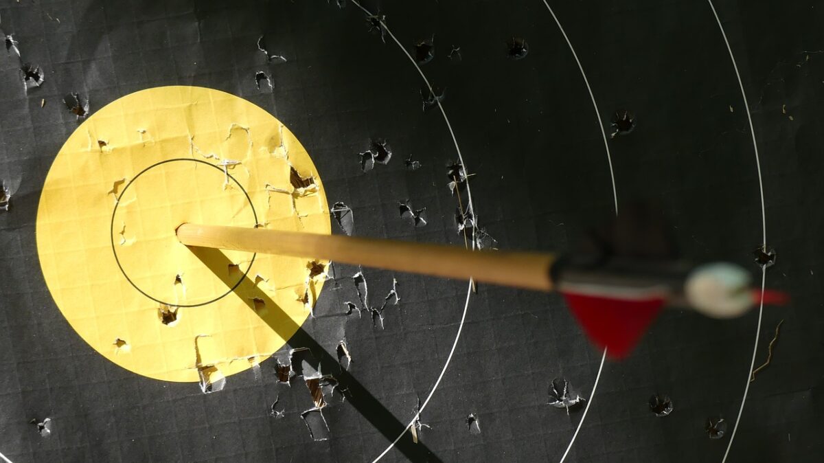 Target with arrow