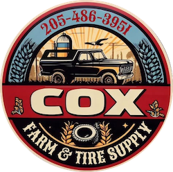 Cox Farm and Tire Supply Logo